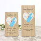 Personalised Heart Map Location Wooden Tea Light Holder - 2 Sizes