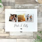 Personalised Couples Photo White Wooden Keepsake Memory Box - 3 Sizes (22cm | 27cm | 30cm)