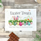 Personalised White Colourful Easter Hamper Box - 3 Sizes (22cm | 27cm | 30cm)