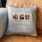 Personalised Any Message Three Photo Cuddle Cushion