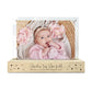 Personalised Baby Stars Wooden Base 6x4" Photo Frame