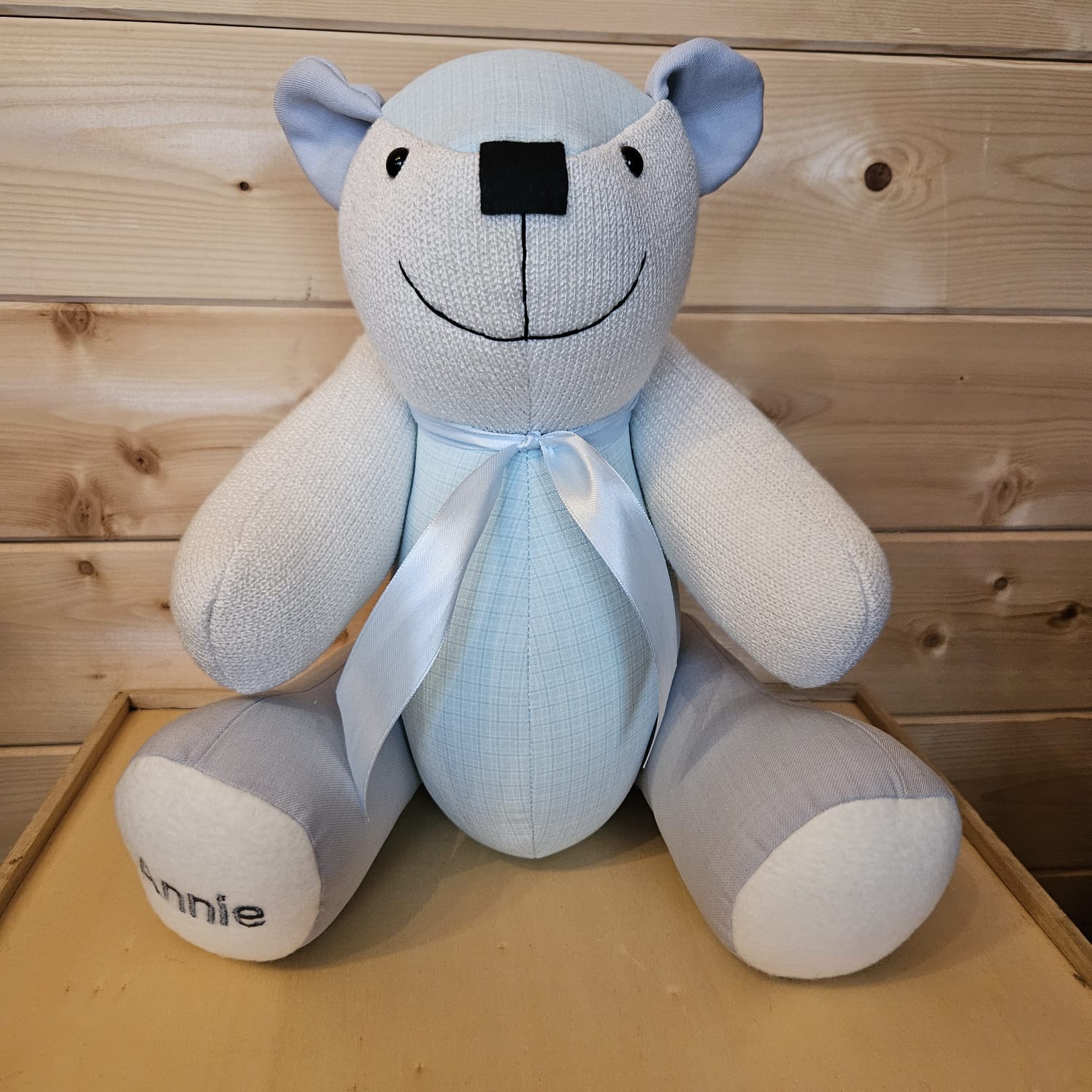 Teddy bear out of baby clearance clothes