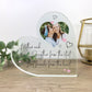 Personalised Mother & Daughter/Son Best Friends Photo Acrylic Freestanding Heart