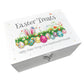 Personalised White Colourful Easter Hamper Box - 3 Sizes (22cm | 27cm | 30cm)