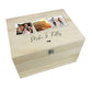 Personalised Couples Photo Wooden Keepsake Memory Box - 5 Sizes (16cm | 20cm | 26cm | 30cm | 36cm)