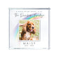 Personalised Pet Memorial Rainbow Bridge Photo Crystal Token