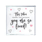 Personalised You Are So Loved Crystal Token