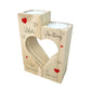 Personalised Couples Names Heart Tea Light Holders