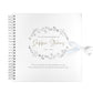 Personalised Wreath Memorial Memory Book / Condolence Book