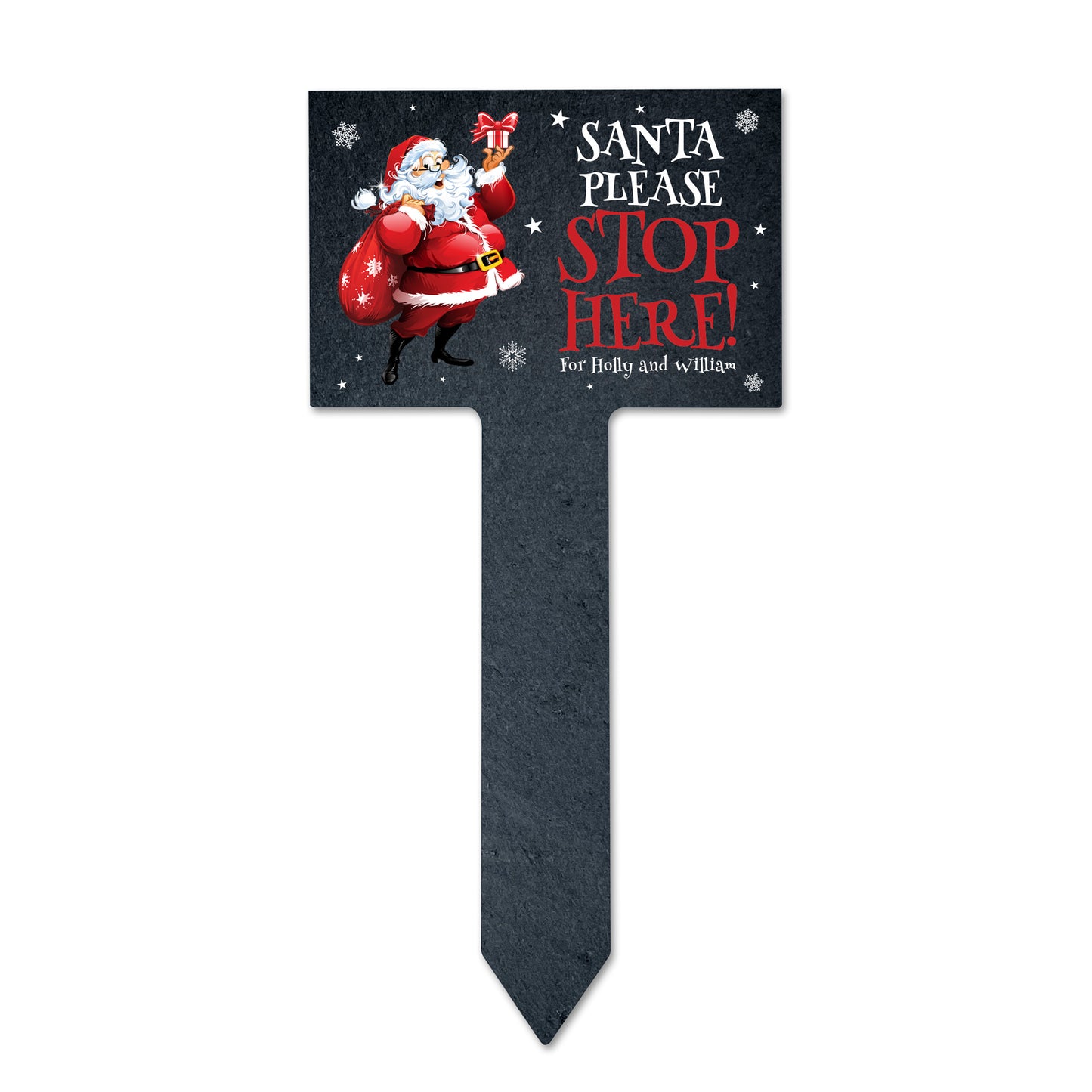 Personalised Cartoon Santa Please Stop Here Sign