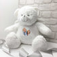 Personalised Photo Comfort Keepsake Bear - White Angel Wings