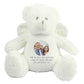 Personalised Photo Ashes Keepsake Memory Bear - White Angel Wings