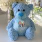 Personalised Photo Ashes Keepsake Memory Bear - Blue