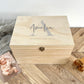 Personalised Initial New Baby Keepsake Box Various Colours - 5 Sizes (16cm | 20cm | 26cm | 30cm | 36cm)