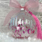 Personalised Pink Ribbon Breast Cancer Bauble