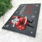 Personalised Cartoon Santa Nice List Slate Hanging Sign 25 x 15cm