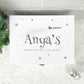 Personalised White Wooden Santa Sleigh Christmas Eve Box - 3 Sizes (22cm | 27cm | 30cm)