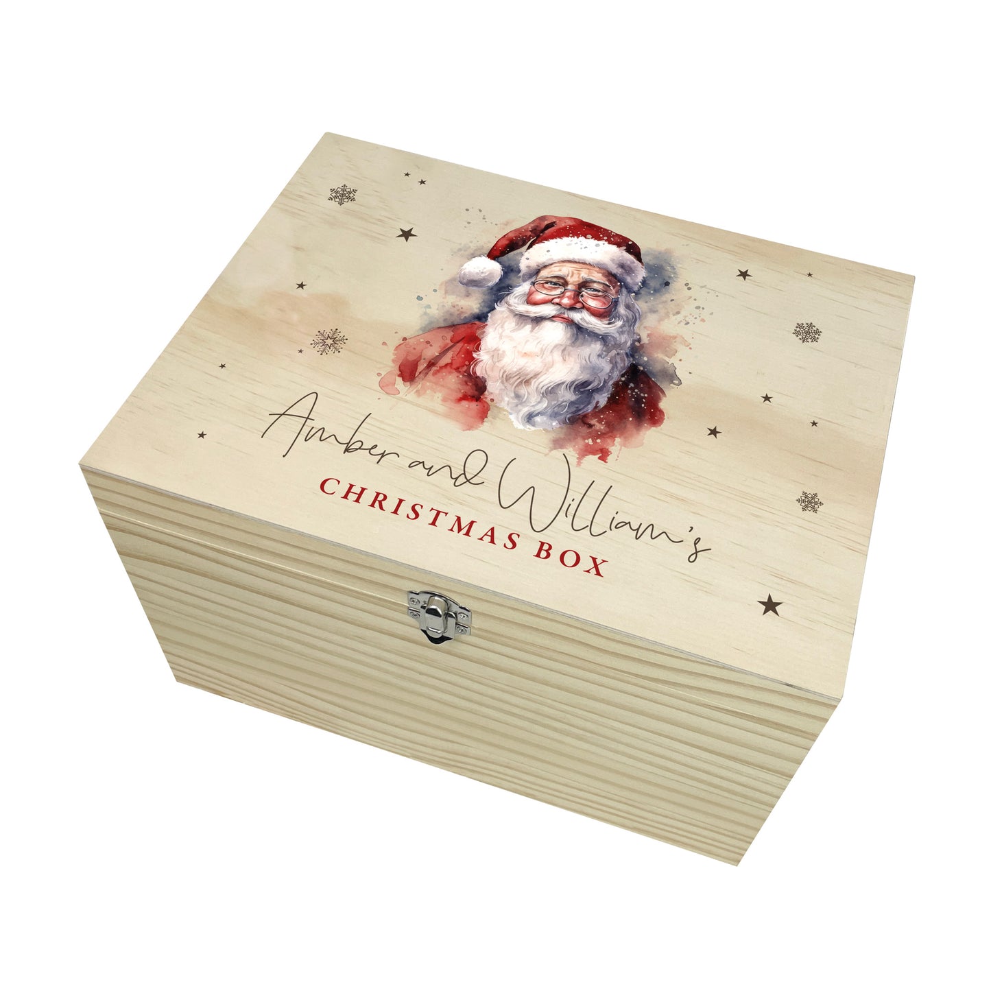 Personalised Traditional Santa Christmas Eve Box - 5 Sizes (16cm | 20cm | 26cm | 30cm | 36cm)