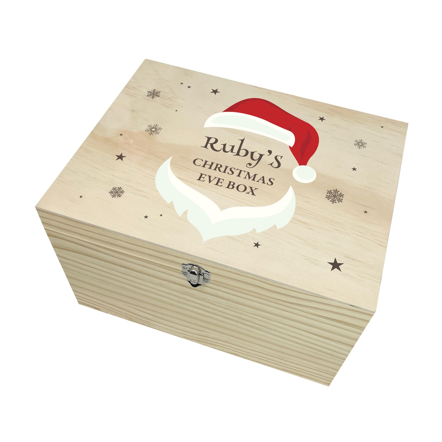 Personalised Santa Face Christmas Eve Box - 5 Sizes (16cm | 20cm | 26cm | 30cm | 36cm)