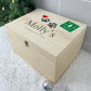 Personalised Santa Hat Paws Pet Christmas Eve Box - 5 Sizes (16cm | 20cm | 26cm | 30cm | 36cm)