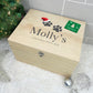 Personalised Santa Hat Paws Pet Christmas Eve Box - 5 Sizes (16cm | 20cm | 26cm | 30cm | 36cm)