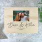 Personalised Couples Names Pine Photo Keepsake Memory Box - 5 Sizes (16cm | 20cm | 26cm | 30cm | 36cm)