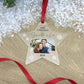 Personalised Couples 1st Christmas Photo Acrylic Hanging Decoration - Various Shapes