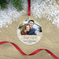 Personalised Couples 1st Christmas Photo Acrylic Hanging Decoration - Various Shapes