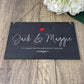 Personalised Couples Names Slate Hanging Sign 25 x 15cm