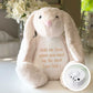 Personalised Record-A-Voice Keepsake Memory Bunny - Cream