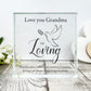 Personalised In Loving Memory Dove Crystal Token