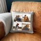 Photo Grid Faux Fur Cuddle Cushion