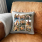 Photo Grid Faux Fur Cuddle Cushion