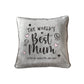 Personalised The World's Best Mum Faux Fur Cuddle Cushion