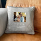 Personalised Any Message One Photo Faux Fur Cuddle Cushion