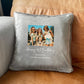 Personalised Any Message One Photo Faux Fur Cuddle Cushion