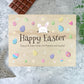 Personalised Pastel Easter Eggs Wooden Hamper Box - 5 Sizes (16cm | 20cm | 26cm | 30cm | 36cm)