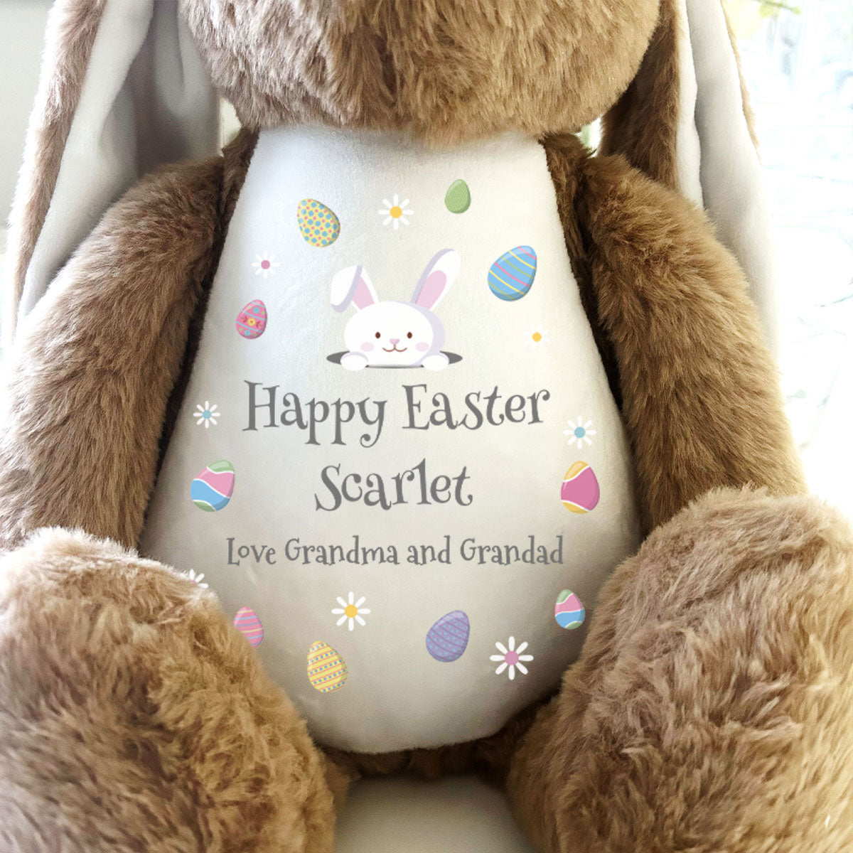 Personalised Easter Bunny - Brown