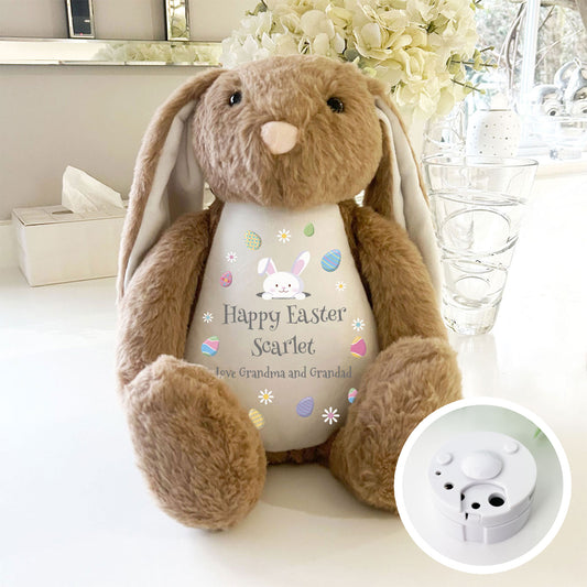 Personalised Voice Message Easter Bunny - Brown