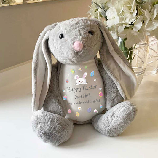 Personalised Easter Bunny - Grey