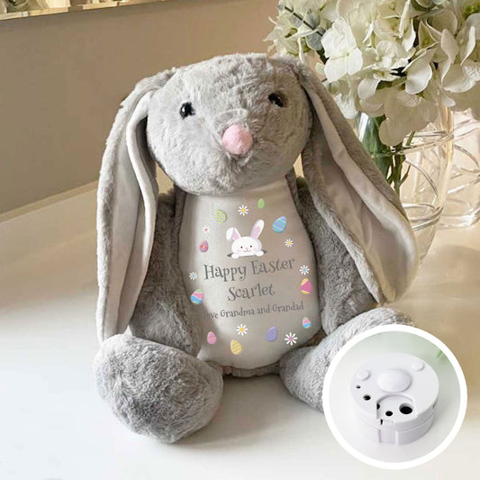 Personalised Voice Message Easter Bunny - Grey