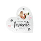 Personalised You're My Favourite Human From Pets White Freestanding Heart