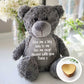 Personalised Ashes Keepsake Memory Bear - Grey