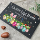 Personalised Colourful Easter Slate Hanging Sign 25 x 15cm