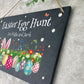 Personalised Colourful Easter Slate Hanging Sign 25 x 15cm