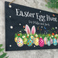 Personalised Colourful Easter Slate Hanging Sign 25 x 15cm