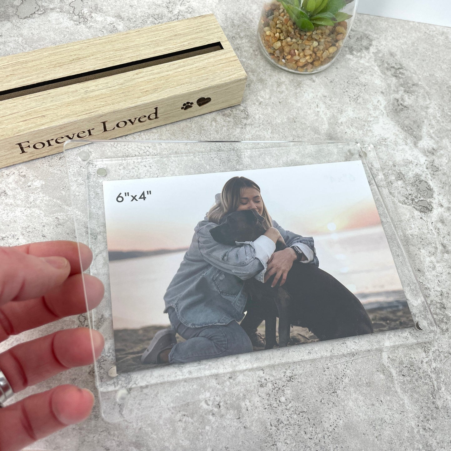 Personalised Forever Loved Pet Photo Frame