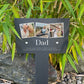 Personalised Large Photo Memorial Slate Plant Marker