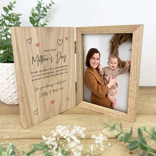 Personalised First Mother's Day Book Photo Frame