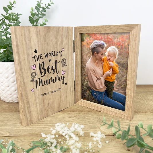 Personalised Personalised The World's Best Mum Book Photo Frame